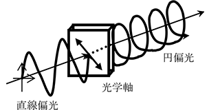 1/4波長版の原理図